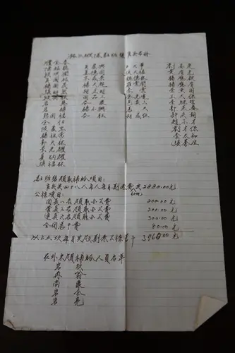 薪饷欠款名单